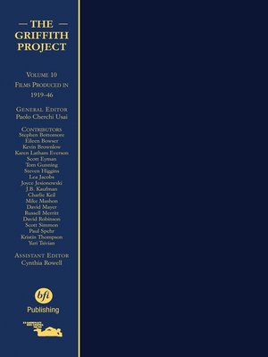 cover image of The Griffith Project, Volume 10